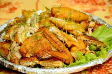 Gà nướng than hoa